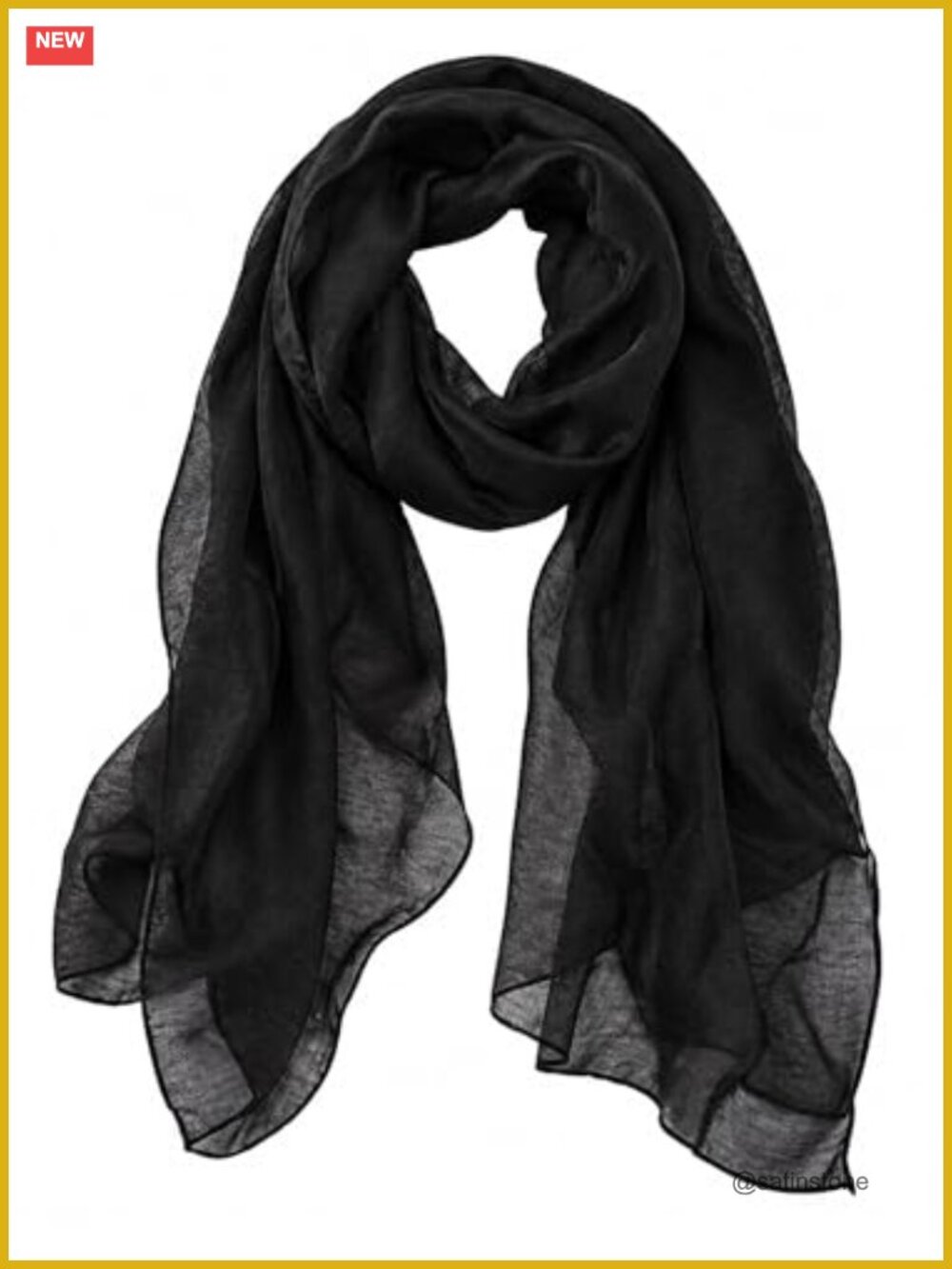 Lightweight Sheer Wrap Shawl, 100% Polyester, 71x31 in